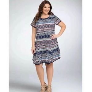 Torrid Challis Tee Dress boho style size 2